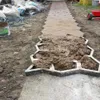 Molde de pavimento de pedra para fazer caminhos em moldes de concreto para seu jardim3104