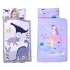 寝袋の幼児のベビーバッグ枕と綿のQulit soft for Kids Preschool Travel Nap Mat Mats Boys Bedding Sleep Sack 230909