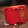 DHL 200PCS 중국 아시아 스타일의 빨간 이중 행복 세단 의자 결혼식 호의 박스 파티 선물 선호 사탕 박스 325K