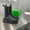 Dames Martin Boots TIRE Botega Storm Tyres Up Chunky Boot Echt leer kristal outdoor Enkelmode Antislip Designer Platform Bootie