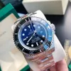 Met doos Herenhorloge Diepe keramische bezel 44MM Saffier Cystal Roestvrij staal Glide Lock Stevige sluiting Automatische mechanische herenhorloges SEA Mannelijke horloges 2023