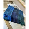 Fin Young Wool Cashmere Scarf Women's Winter Thicked Warm Scarf Shawl Dual Purpose Jacquard Scarf