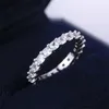 Nouveau Simple Vintage plaqué or brillant cubique zircone bagues de fiançailles pour les femmes cristal bague de mariage fête bijoux cadeau taille 5/6/7/8/9/10