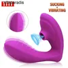 Sex Toys Massager Vagina Sucking Vibrator 10 Speed ​​Oral Suction Clitoris Stimulator för Woman Masturbation Ual Wellness