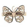 Wedding Hair Jewelry Classic Butterfly Accessory Ornament Clip Pin Barrettes for Women Girls Fine tail Holders Tiara Office Career 230909