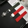 21mm Black Red Green silicone Rubber Watchband For strap for Aquanaut series 5164a 5167a Watch band Spring bar256Y