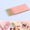 Pinceaux à ongles EVAL Art Liner Set 7pcs Détails ultra-minces Brosse Acrylique Striper Peinture Gel 230909