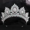 Jóias de cabelo de casamento DIEZI 12 cores barroco princesa opala cristal tiara coroa elegante rainha vestido de festa acessórios 230909