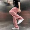 Męskie dżinsy Summer Pink Men Fashion Harajuku swobodne workowate streetwear hip hop luźne proste dżinsowe spodnie męskie spodnie s-3xlme170r