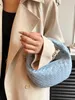 AnjBotegss Jodie sac art nouveau design de niche tissage sens sacs pour femmes noués nuage petits pains boulettes sacs à main à la mode JK9E