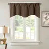 Curtain Valance Short Window Solid Modern Style Rod Pocket Blackout Kitchen Curtains W132xL Cm 1pc Small Valances Farmhouse 230909