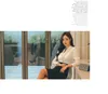 Grundläggande casual klänningar Summer Hot Sale Autumn Black White Stitch Office Mantel Bodycon Pencil Dress High midje Chic Party Women's Dresses 2024