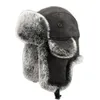 Rowerowe czapki męskiej czapki czapki hat narciarstwa Ushanka Rosyjska kozd faux fur