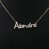 Collana Moissanite Gioielli Hip Hop Fine Personalizzato Oro Argento Vvs Moissanite Diamante Uomo Donna Iced Out Catena a maglia cubana Lettera Nome