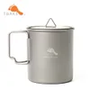 Camp Kitchen Toaks Pot Pot 750 Cup Ultralight في الهواء الطلق مع غطاء ومقبض قابل للطي أدوات طبخ التخييم 750 مل 103G 230909