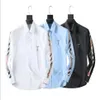 22ss Diseñadores Camisas de vestir para hombre Moda de negocios Camisa casual Marcas Camisas para hombres Primavera Slim Fit chemises de marque pour hommes270j