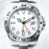 2 Color Selection 42MM 2813 movement with Asia 2813 modified Explorer White Dial Black II Men Watch Watches212x