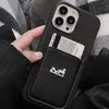 Designer Colling Phone Case for iPhone 14 Pro Max 13 12 11 15 15Pro 15Promax 15Plus Case Formed Cover مع حامل البطاقة