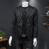 Men's Suits & Blazers flocking Spring and Autumn Men Casual Small Plaid Suit Korean Fashion Casual Suit Business Casuals Suits