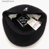 Бейсболки Бейсболки KANGOL Американский стиль Кенгуру Высокое качество из натуральной шерсти Передняя шляпа Французский художник Осенне-зимний берет Мужчины Женщины Шапки T230910