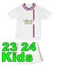 2023 2024 Maillot de Foot Futebol Jerseys Lyonnais CAQUERET TOLISSO JEFFINHO OL AOUAR TAGLIAFICO Fãs Jogador Camisas de Futebol 23 24 TRAORE SARR Homem Lyon Kids Kits