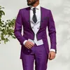 New Italian Tailcoat 2021 Design Men Suit 3 Pieces Slim Fit Wedding Groom Tuxedo for Bridegroom Man Blazer with Vest Pants12758