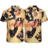Mens Casual Shirts Designer Man Short Sleeve Full Print Beach Shirts Men Loose Tops Asian Size M-3XL274p