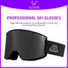 Óculos de esqui Vozapow Magnético Dupla Camada Polarizada Esqui Anti Nevoeiro UV400 Snowboard Homens Mulheres Sobre Óculos Eyewear 230909