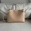 Jodie Abotteges Borsa tote BBVneta Mini Teen Intrecciato Design di design In pelle intrecciata Borsa a spalla portatile di grande capacità Cestino per verdure Borsa da donna