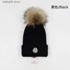 Beanie/Skull Caps Monkler gebreide muts Luxe Beanie Hat Winter heren en dames universele wol gemengd wol bal hoed T230910