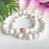 MG1512 Strand Natual Rock Lava Stone Aromaterapy Armband Essential Oil Diffuser Mala Pärlade armband för kvinnor ångestläkning246w