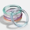 Bracelets en acrylique acétique pour filles, Cool, Transparent, à la mode, en résine, pour femmes, 249j