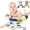 Travesseiros bebê barriga tempo travesseiro brinquedo montessori sensorial brinquedos para bebês nascidos 018m dentição mordedores chocalhos criança rastejando 230909