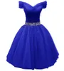 Curto Tulle Alças Querida Homecoming Vestidos Sparkly Beads Princesa Mini Cocktail Ocasião Formal Aniversário Prom Graudation Cocktail Party Vestidos