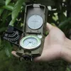 Utomhus Gadgets Professionell syn Lysande kompass Clinometer Militär armégeologi med månsken för vandring campinoutdoor2281