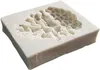 Niedlicher Weihnachts-Echinacea-Tannenzapfen, DIY 3D-Silikonform zur Herstellung von Eisblöcken, Süßigkeiten, Fondant, Schokolade, Seifen, Kuchendekoration 1224655