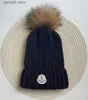 Beanie/Skull Caps Monkler Sticked Hat Luxury Beanie Hat Winter Men's and Women's Universal Wool Blended Wool Ball Hat T230910