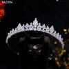 Joyería para el cabello de boda 5A Zirconia Pequeñas coronas y tiaras para mujeres CZ Princesa Niñas Cumpleaños Tocado hecho a mano Dulce 16 Regalos para la cabeza 230909