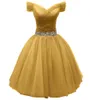 Curto Tulle Alças Querida Homecoming Vestidos Sparkly Beads Princesa Mini Cocktail Ocasião Formal Aniversário Prom Graudation Cocktail Party Vestidos