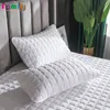 Pillow Case 48x74 Soft AntiMite Quilting Process Pillowcase Solid Quilted Cotton Bedroom Home Decoration Cover White Blue Pink Beige 230909