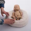 Kuddar 1pc född baby runda för pografi prop studio poser tillbehör som poserar bönväska kudde 230909