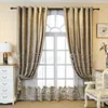 Ren gardiner nordisk stil levande matsal sovrum broderat som täcker geometriskt mönster tyg hemförbättring anpassning 230909