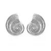 Modische Muschel-Tier-Ohrringe aus Metall für Damen, übertriebene und minimalistische Ohrhänger, Bankett-Schmuckzubehör
