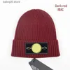 Beanie/Skull Designer Stone black beanie Winter Knitted Beanie Woolen Hat Women Chunky Knit Thick Warm faux fur pom Beanies Hats Female Bonnet Caps 13 colors T230910