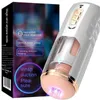 Sex Toys Massager Full Automatic Aircraft Cup Telescopic Gun Machine Sound Extraction and Insertion Heating Male Masturbator Products