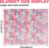 Blankets Glow in The Dark Blanket Unicorn for Girls Soft Kids 112 Year Old Girl Birthday Christmas Thanksgiving Easter Gift 230909