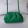 Classic Abottegas Mini Vneta Jodie Intrecciato Designer Tote Pleated Woven Cloud Bag Leather One Shoulder Cross Body Handbag Magnetic Button Dumpling Girl