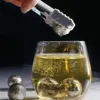 Fútbol Cubo de hielo Acero inoxidable Reutilizable Enfriadores de piedra Cubos Whisky Vino Mantenga su bebida fría durante más tiempo Accesorio de cocina252c