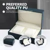 Watch Boxes Couple Bracelet Storage Box Display Case Advanced Jewelry Container PU Packing Travel