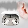 Cuffie con clip per orecchio wireless Controllo touch Suono HiFi Leggero con microfono Auricolari V5.3 per videogiochi sportivi Musica Palestra Corsa